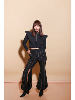 Echke - Black Zippered Co-Ord (Set of 2)