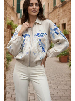 BOHO-CHIC By Sukriti Jain - Bird Paradise Exclusive Embroidered Top