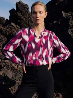 DaKauz - Pink Ikat Top