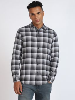 Lee - Mens Checked Black Casualwear Shirt (Slim)