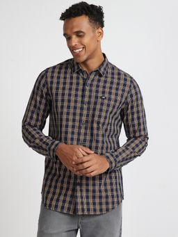 Lee - Mens Checked Blue Heritage Shirt (Slim)