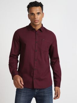 Lee - Mens Printed Red Shirt (Slim)