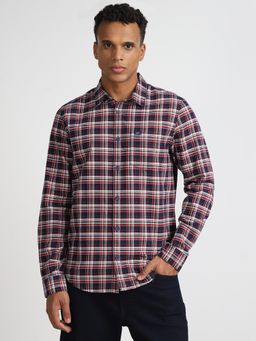 Lee - Mens Checked Blue Shirt (Regular)