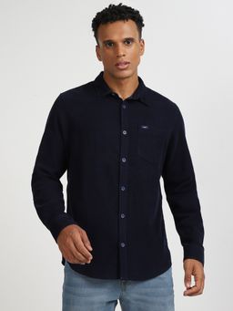 Lee - Mens Corduroy Blue Shirt (Regular)