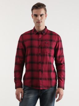 Lee - Mens Checked Red Shirt (Slim)