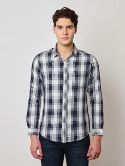 Lee - Mens Checked Blue Shirt (Slim)