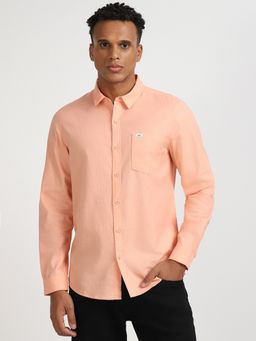 Lee - Mens Solid Pink Shirt (Slim)