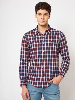 Lee - Mens Checked Red Shirt (Slim)