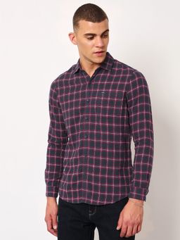 Lee - Mens Checked Blue Shirt (Slim)