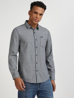 Lee - Mens Checked Blue Shirt (Slim)