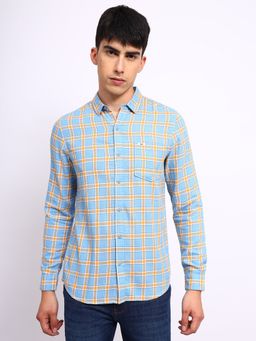 Lee - Mens Checked Blue Shirt (Slim)