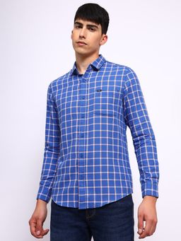 Lee - Mens Checked Blue Shirt (Slim)
