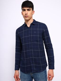 Lee - Mens Checked Blue Shirt (Slim)