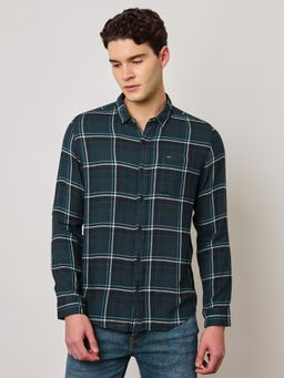 Lee - Mens Checked Blue Shirt (Slim)