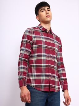 Lee - Mens Checkered Red Shirt (Slim)