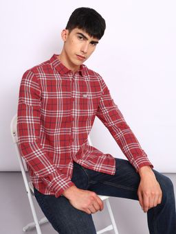 Lee - Mens Checkered Red Shirt (Regular)