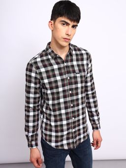 Lee - Mens Checkered Black Shirt (Regular)