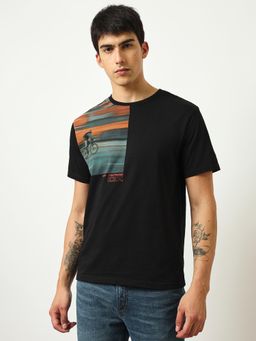 Lee - Mens Graphic Black Oversized T-Shirt (Comfort)