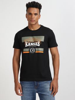 Lee - Mens Graphic Print Black T-Shirt (Slim)