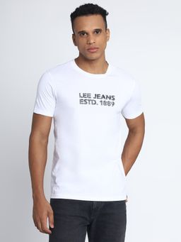 Lee - Mens Graphic White T-Shirt (Slim)