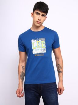 Lee - Mens Graphic Blue T-Shirt (Slim)