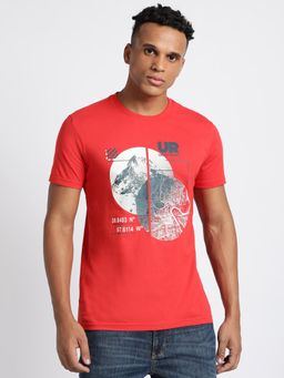Lee - Mens Red Graphic T-Shirt (Slim)