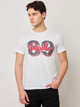 Lee - Mens Graphic White T-Shirt (Slim)