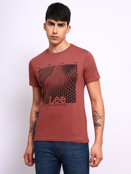 Lee - Mens Graphic Red T-Shirt (Slim)