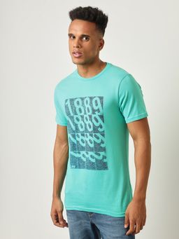 Lee - Mens Graphic Green T-Shirt (Slim)