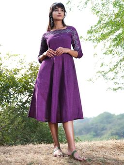 Okhai - Urban Legend Hand Embroidered Mirror Work Dress