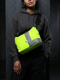 NO MORE - Neon Green Strobe Top Handle Crossbody Bag