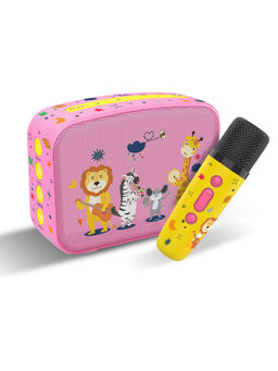 Saregama - Carvaan Mini Speaker 2.0 Kids With Mic Baby Pink