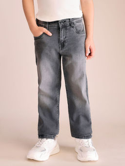 U.S. POLO ASSN. - Boys Grey Solid Jeans