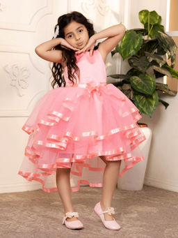 Toy Balloon Kids - Pink Girls Party Wear Dress