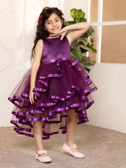 Toy Balloon Kids - Purple Girls Party Wear Dress