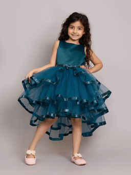 Toy Balloon Kids - Teal Blue Girls Party Wear Dress
