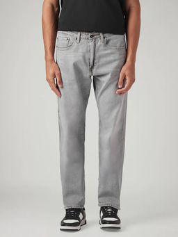 Levi's - Mens 505 Light Grey Straight Fit Mid Rise Commuter Jeans