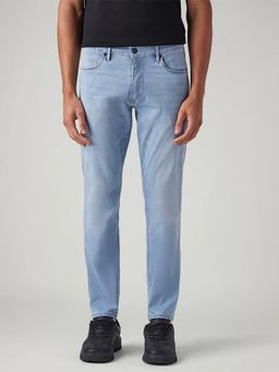 Levi's - Mens 512 Light Blue Slim Tapered Fit Mid Rise Redloop Hyper Stretch Jeans