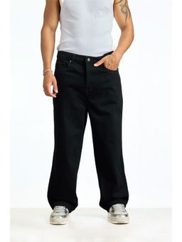 Bonkers Corner - Jet Black Relaxed Fit Jeans