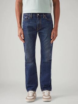 Levi's - Mens 513 Blue Slim Straight Fit Mid Rise Jeans