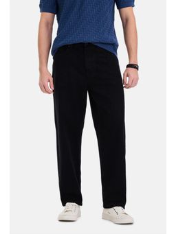 Snitch - Mens Black Washed Loose Casual Jeans