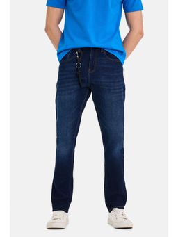Snitch - Mens Indigo Washed Slim Casual Jeans