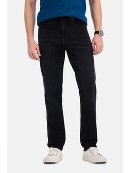 Snitch - Mens Black Washed Slim Casual Jeans