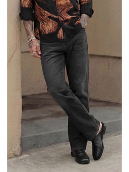 Snitch - Mens Navy Blue Light Distressed Straight Casual Jeans
