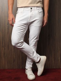 Rare Rabbit - Astral Primary White Solid Jeans
