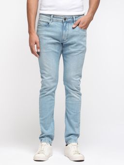 Rare Rabbit - Baltoy Primary Blue Solid Jeans