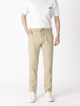 Rare Rabbit - Brera Primary Beige Stripe Trousers