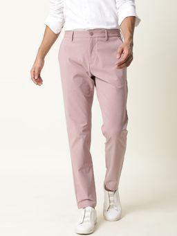 Rare Rabbit - Driver Pink Solid Trousers