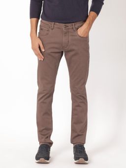 Rare Rabbit - Essen Dark Brown Solid Jeans