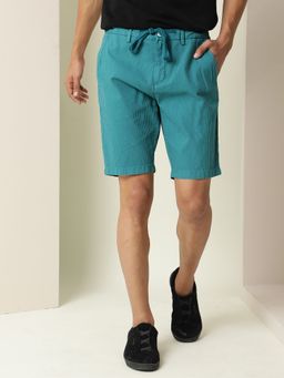 Rare Rabbit - Monty Primary Green Solid Shorts